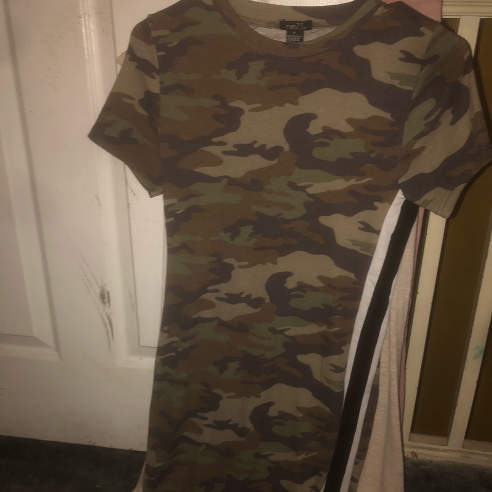 Camo T-shirt dress